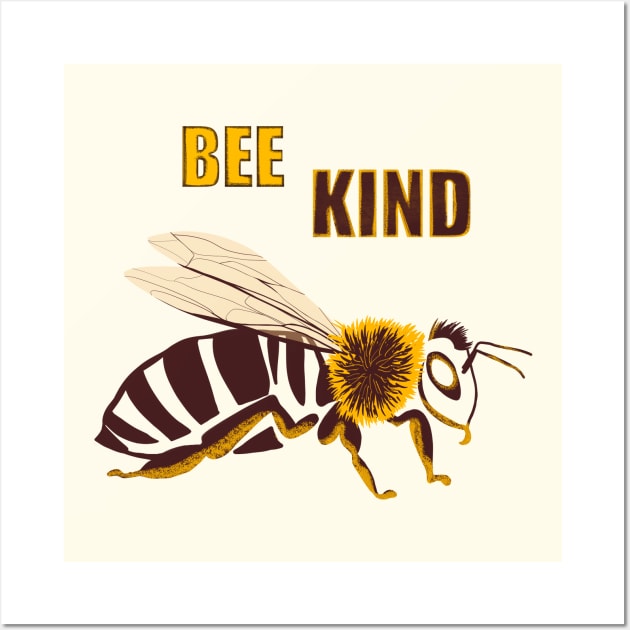 Bee kind Wall Art by Mimie20